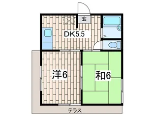クリエ-ル和田【1階】の間取り