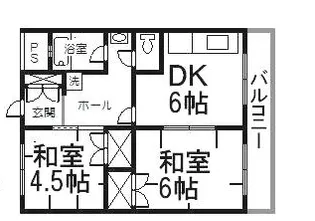 香川県高松市太田下町【マンション】の間取り