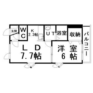 コーポエトワール【2階】の間取り