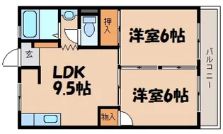 アクアコート【4階】の間取り