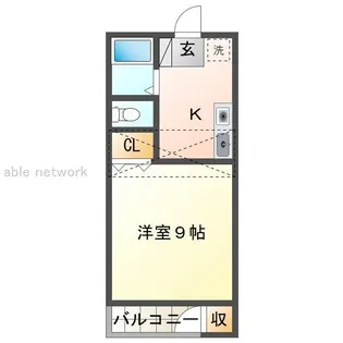 ハピネスKII【2階】の間取り