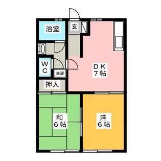 ミルキーウェイ【1階】の間取り