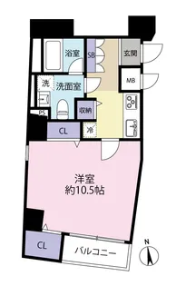ル・リオン牛込柳町【1階】の間取り