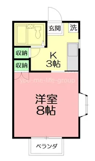 トヒロアパート【2階】の間取り