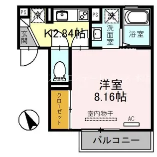 アネックスわたむき【2階】の間取り
