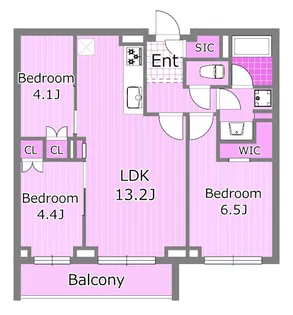クラリティア横濱反町【2階】の間取り