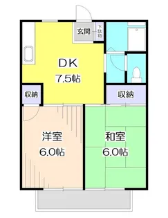 ビラさやまII【2階】の間取り
