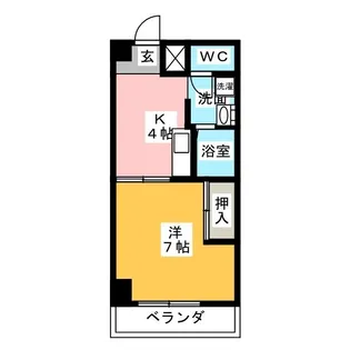 西日置マンション【2階】の間取り