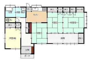 栃木県那須塩原市鍋掛【一戸建】の間取り