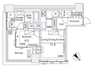 パークコート虎ノ門【7階】の間取り