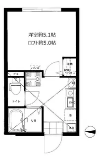 リーヴェルポート四つ木アクシス【2階】の間取り