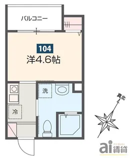MELDIA小川【1階】の間取り