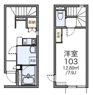 東京都日野市南平6【アパート】の間取り