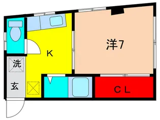アサイハイツ【2階】の間取り