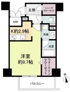 ウェルブライト博多ステーション【11階】の間取り