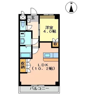 ヴィア グラン シャリオ【1階】の間取り