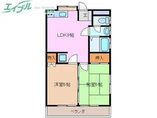 コーポハッピーメークI【2階】の間取り