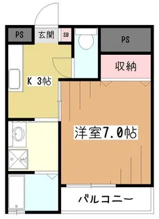 マイルドハイツ【1階】の間取り