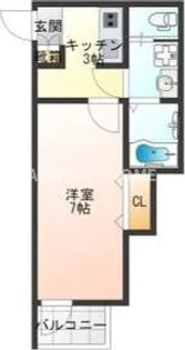 大阪府大阪市東住吉区山坂5【アパート】の間取り