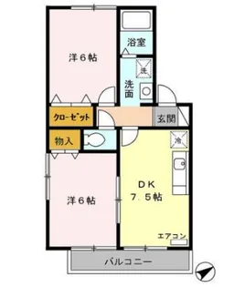 千葉県市川市妙典5【アパート】の間取り