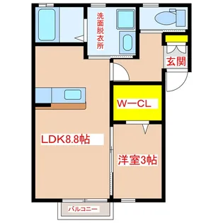 Chouchou【2階】の間取り