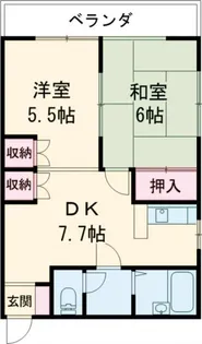 パークハイツNANA【2階】の間取り
