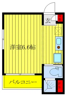 Glanz東日暮里【3階】の間取り