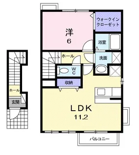 千葉県茂原市高師【アパート】の間取り