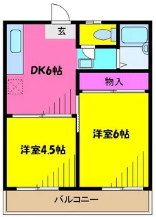 コープカネマス【3階】の間取り