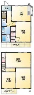 埼玉県和光市新倉2【一戸建】の間取り