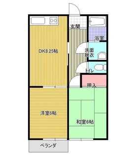 山形県山形市下条町3【アパート】の間取り