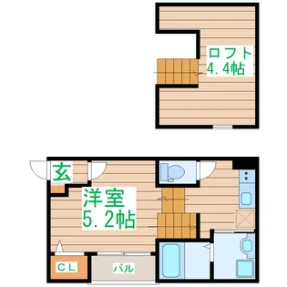 オプティマルコーポ【2階】の間取り