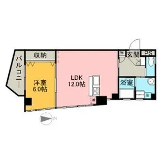 タウンコート三幸【2階】の間取り