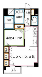 アビオン中野坂上A棟【5階】の間取り