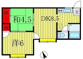 メゾンアイリスA【2階】の間取り