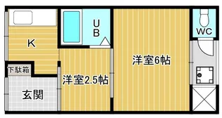 RIZE岸和田下池田【1階】の間取り