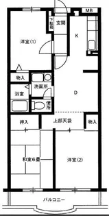 神奈川県横浜市金沢区釜利谷東7【マンション】の間取り