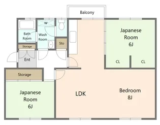 港南台ひばり団地【5階】の間取り
