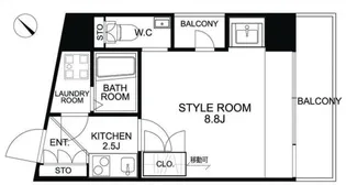 ティエドゥール麻布台【6階】の間取り