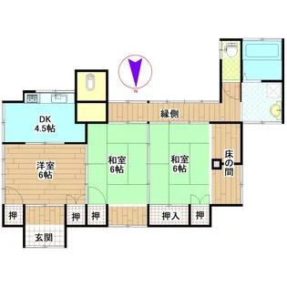 鹿児島県曽於市財部町南俣【一戸建】の間取り