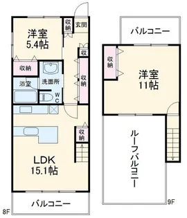 ラ・ムエット大宮の間取り