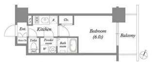 エスリード弁天町クレール【5階】の間取り