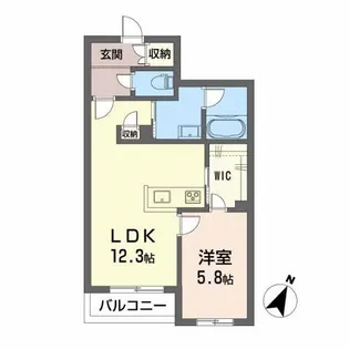 シャーメゾンエクラシエ【2階】の間取り