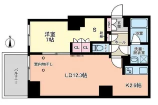 ヴィアーレ四谷【5階】の間取り