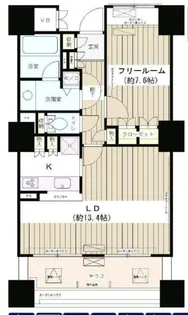 エンブレムコート明石町【4階】の間取り