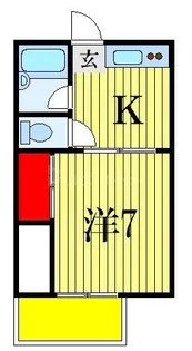 ピアハイツ南大野【1階】の間取り