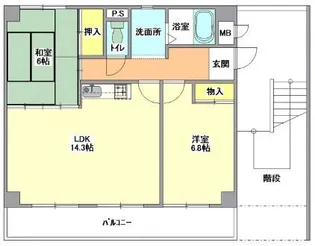 セントラルメゾン【2階】の間取り