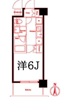 ハーモニーレジデンス武蔵小杉【3階】の間取り