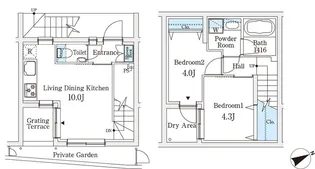 AGRATIO TERRACE 恵比寿 アグレシオテラス恵比寿の間取り