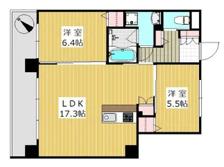 ボヌール博多【11階】の間取り